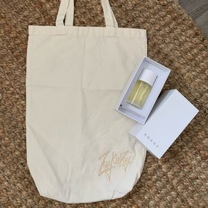 Organic cotton big shopping bag with embroidery